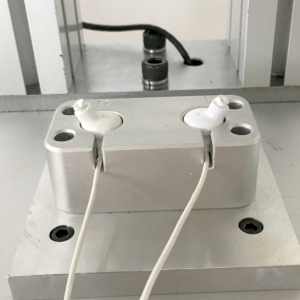 Headphone waterproof tester detection solution display